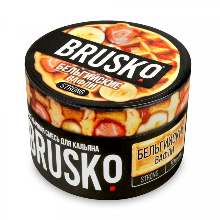 Бестабачная смесь BRUSKO Strong - Бельгийские вафли 50 гр